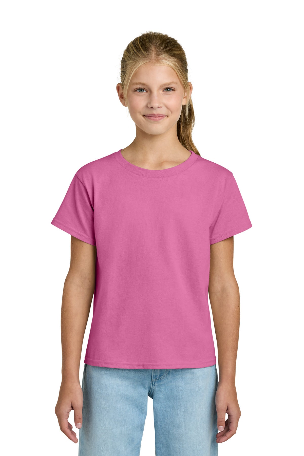 Custom Embroidered or DTF Printed - Gildan ® Youth Light Cotton Tee 3000B