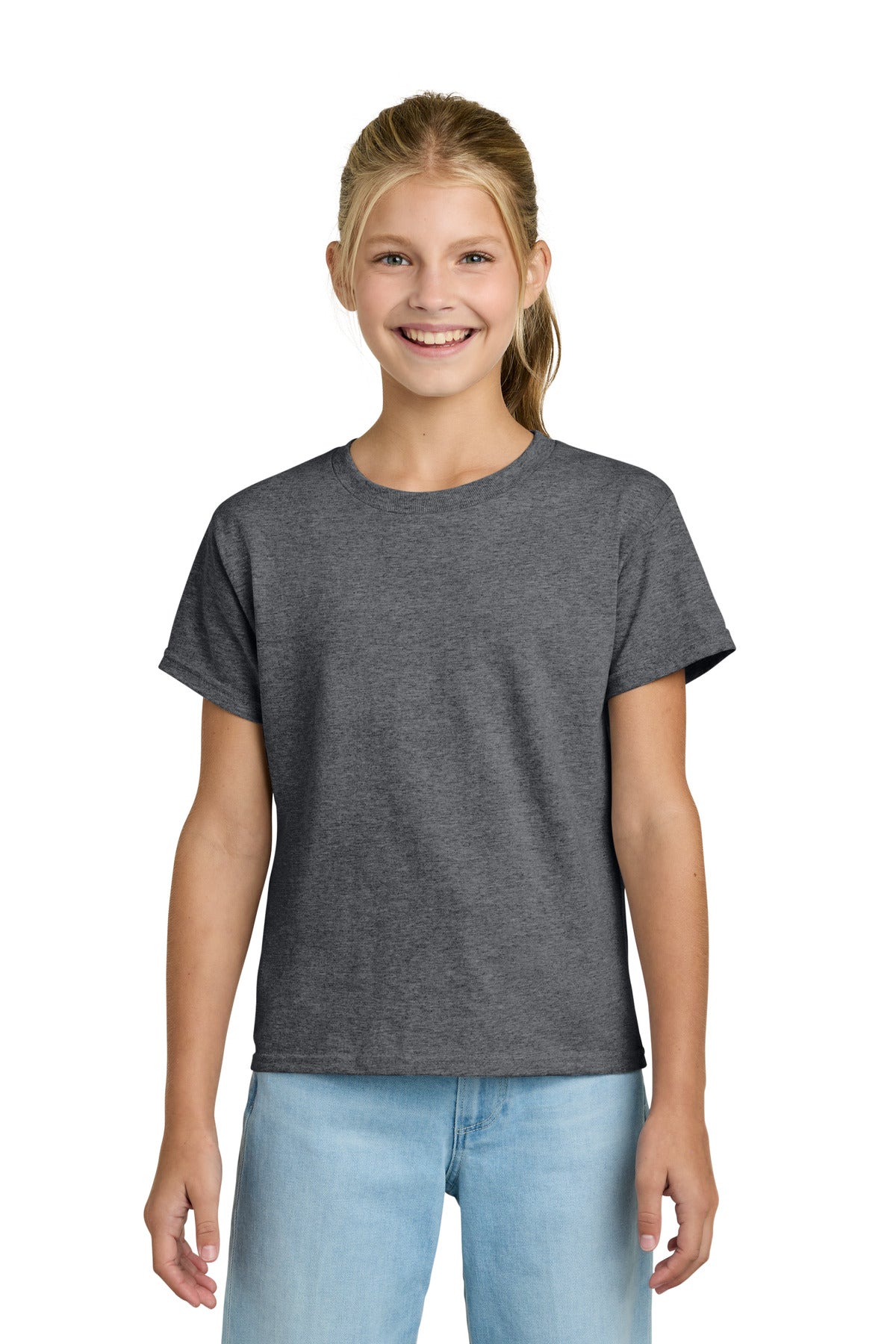 Custom Embroidered or DTF Printed - Gildan ® Youth Light Cotton Tee 3000B