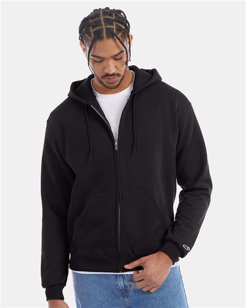 Custom Embroidered - Champion - Unisex Powerblend® Full-Zip Hooded Sweatshirt - S800