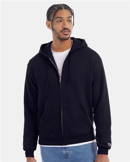 Custom Embroidered - Champion - Unisex Powerblend® Full-Zip Hooded Sweatshirt - S800