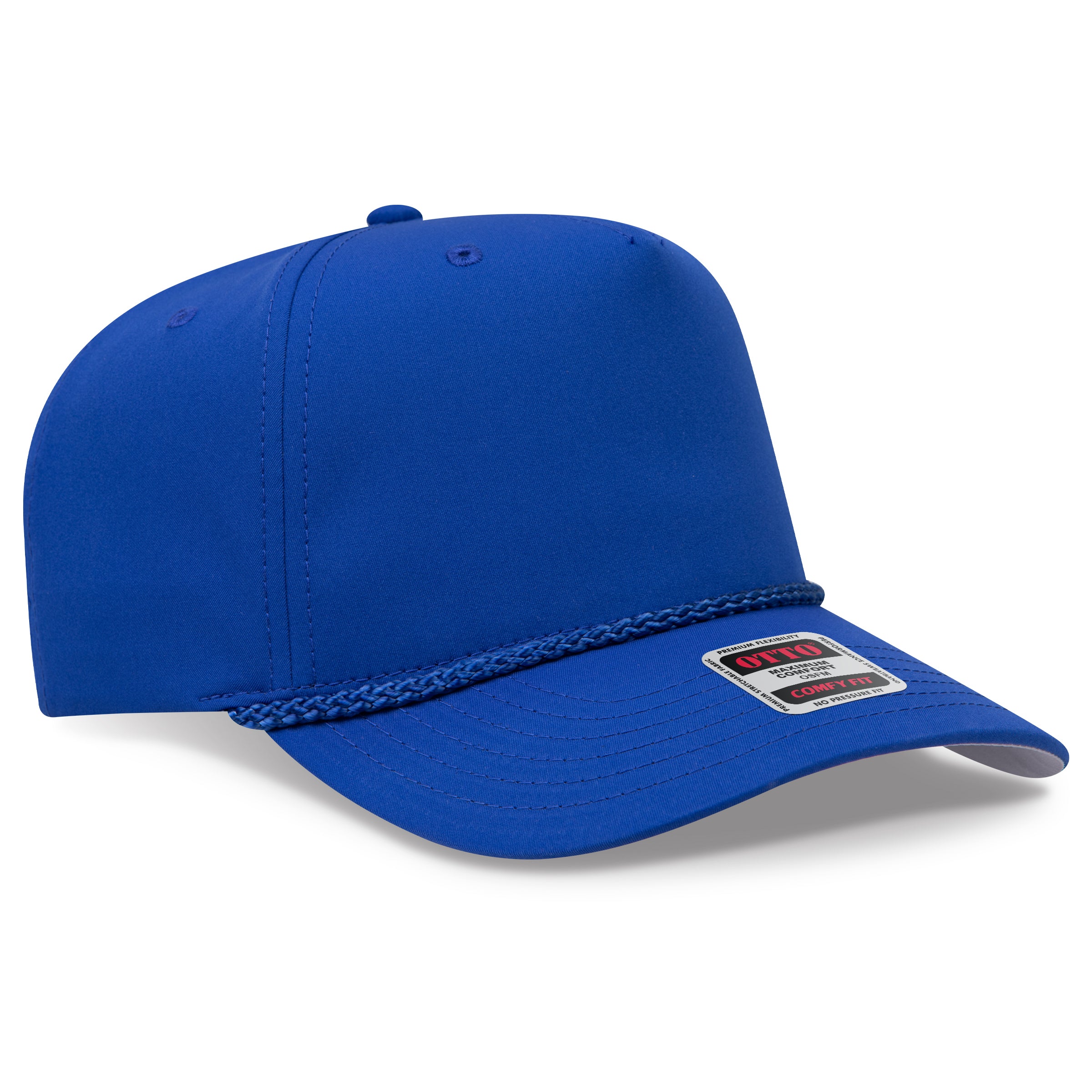 Custom Embroidered or DTF Printed - OTTO CAP® OTTO COMFY FIT® 5 Panel Mid Profile Baseball Cap