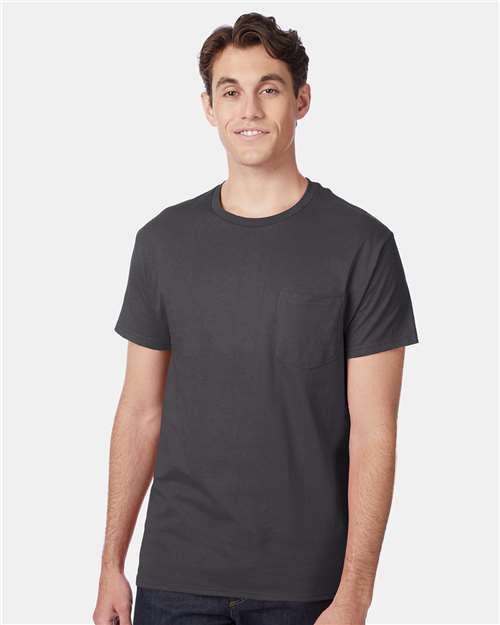Custom Embroidered - Hanes - Men's Authentic Pocket T-Shirt - 5590