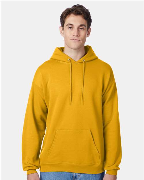 Custom Embroidered - Hanes - Unisex EcoSmart® Hooded Sweatshirt - Gold - P170