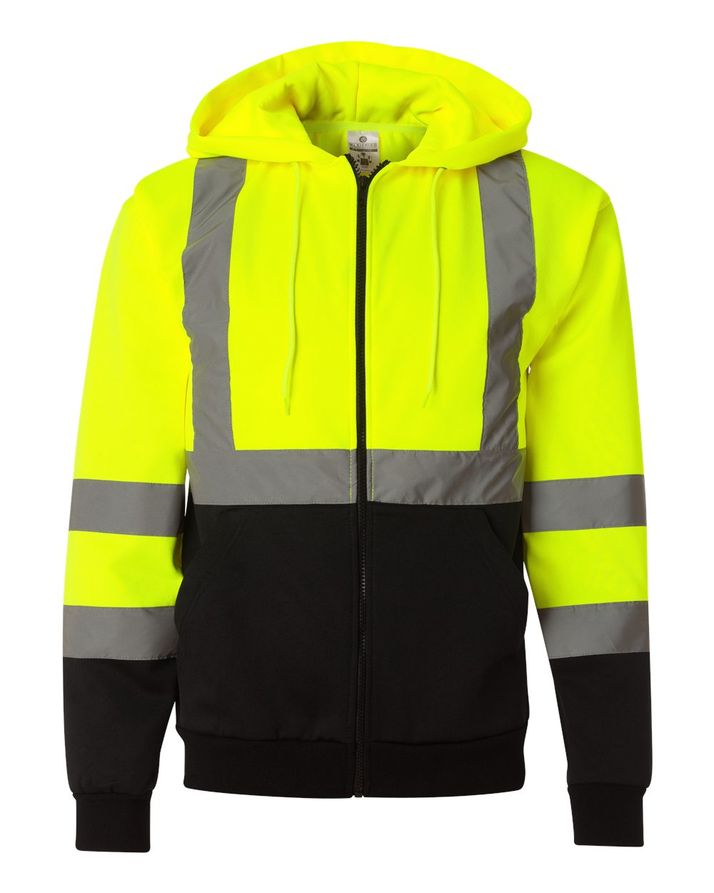 Custom Embroidery - Kishigo - Hi-Vis Full-Zip Hooded Sweatshirt - JS102-103