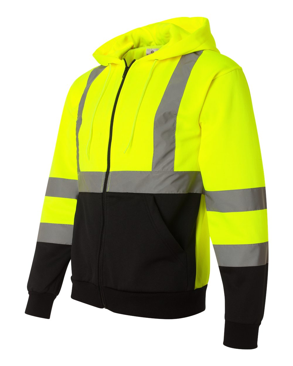 Custom Embroidery - Kishigo - Hi-Vis Full-Zip Hooded Sweatshirt - JS102-103