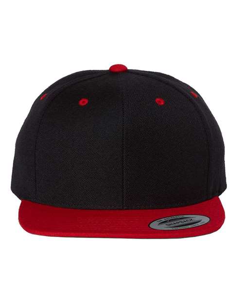 Custom Embroidered - YP Classics - Premium Flat Bill Snapback Cap - 6089M