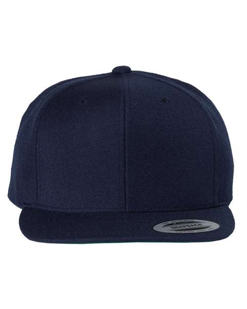 Custom Embroidered - YP Classics - Premium Flat Bill Snapback Cap - 6089M