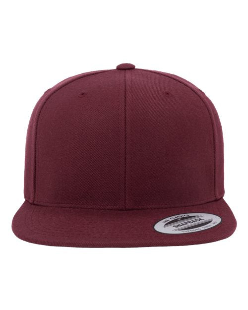 Custom Embroidered - YP Classics - Premium Flat Bill Snapback Cap - 6089M