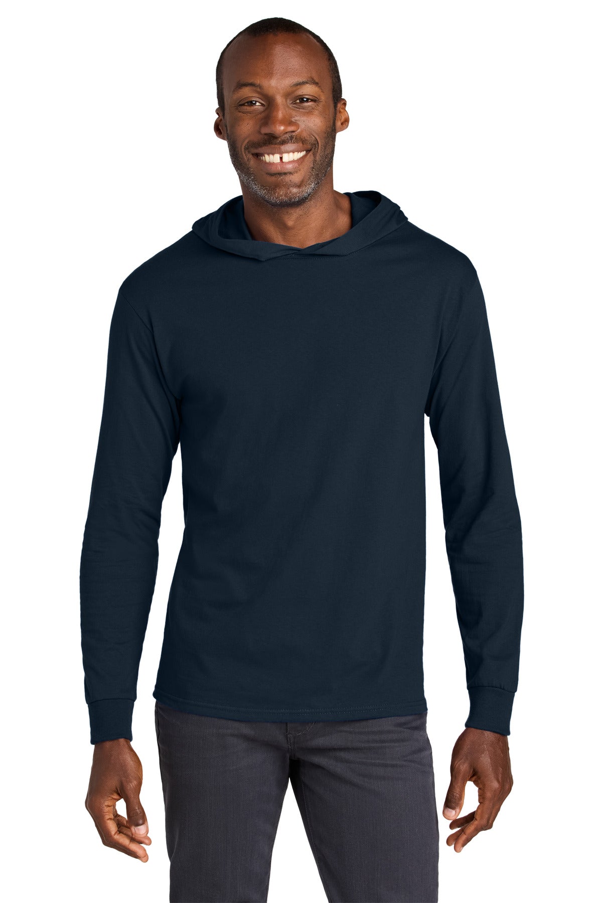 Custom Embroidery or DTF Print - Jerzees Classics ™ Unisex Cotton Long Sleeve Hooded T-Shirt 363LH