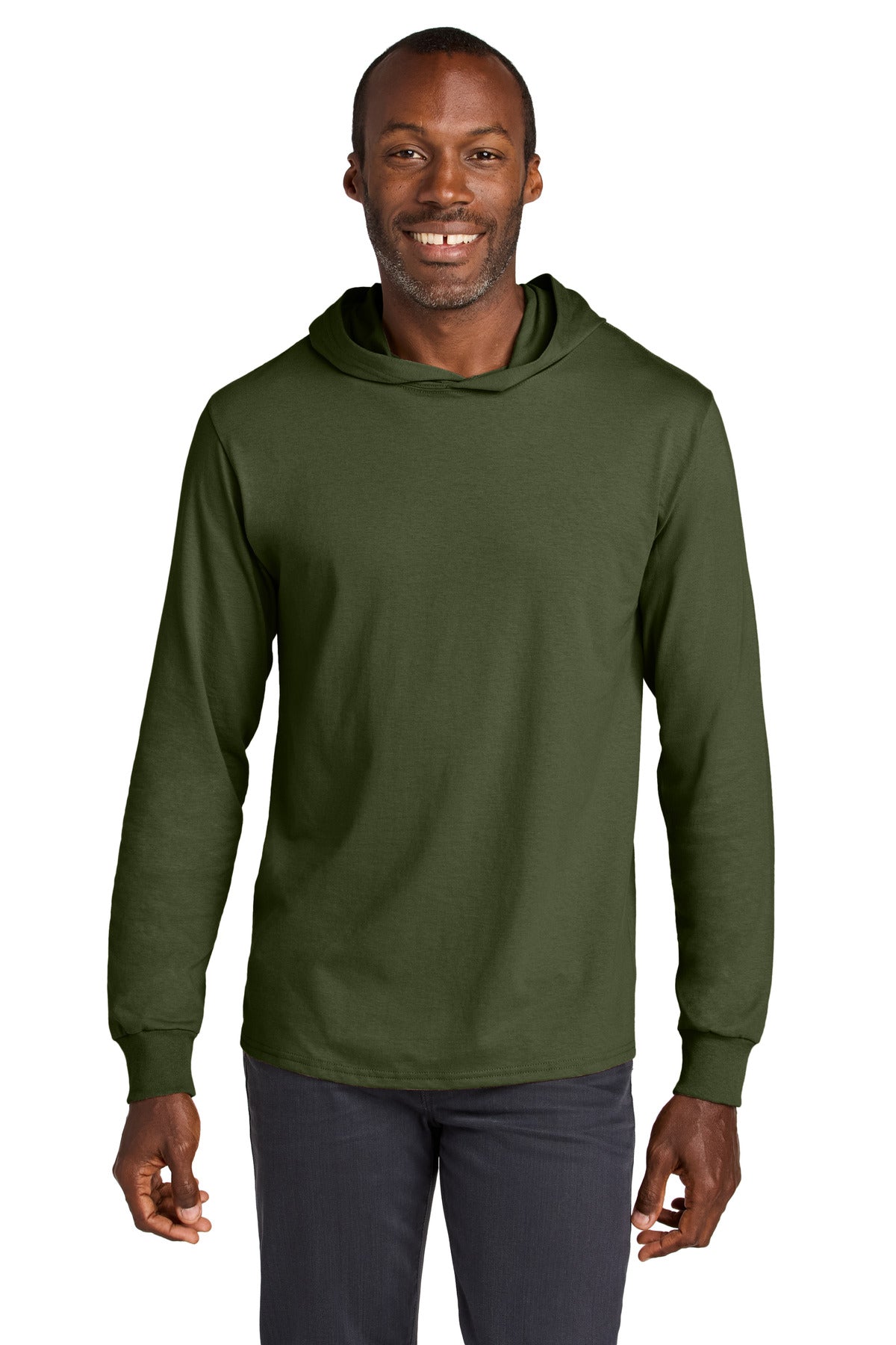 Custom Embroidery or DTF Print - Jerzees Classics ™ Unisex Cotton Long Sleeve Hooded T-Shirt 363LH