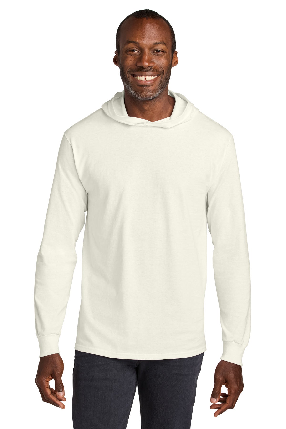Custom Embroidery or DTF Print - Jerzees Classics ™ Unisex Cotton Long Sleeve Hooded T-Shirt 363LH