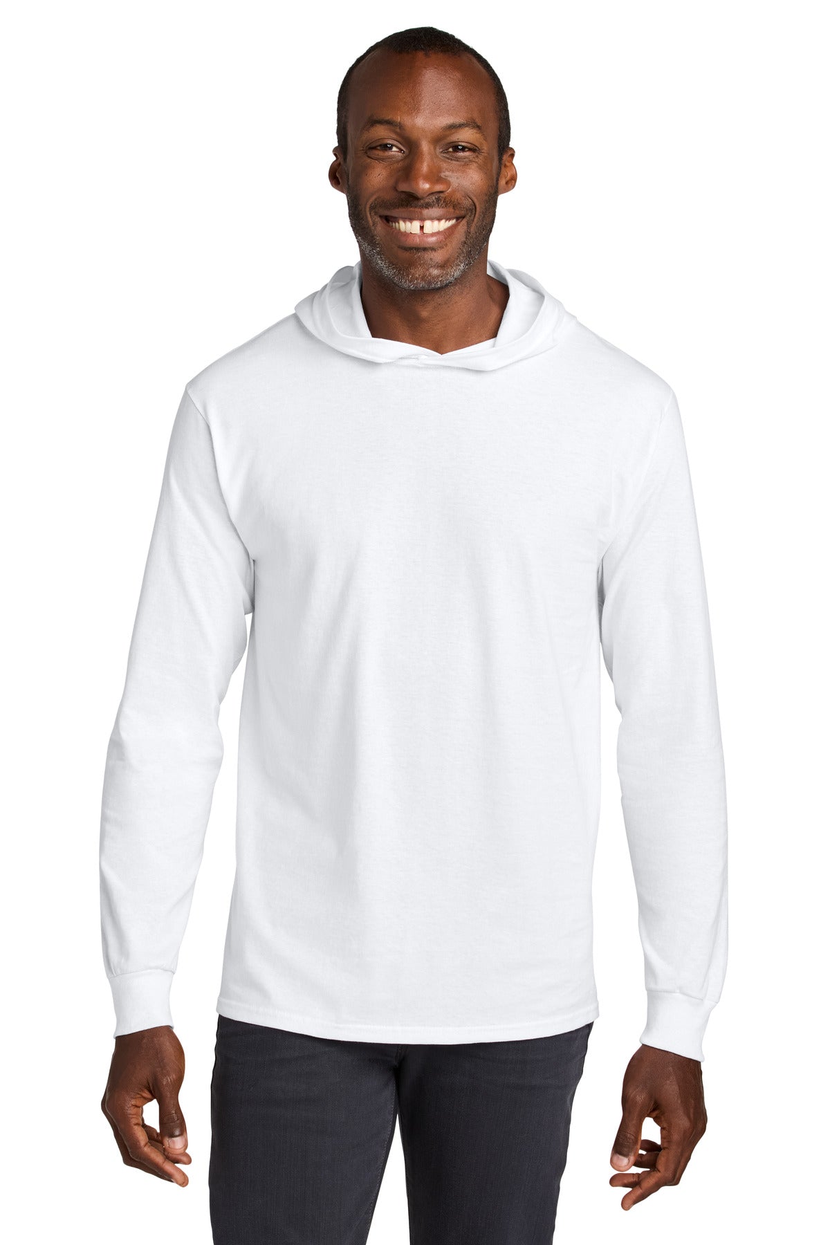 Custom Embroidery or DTF Print - Jerzees Classics ™ Unisex Cotton Long Sleeve Hooded T-Shirt 363LH