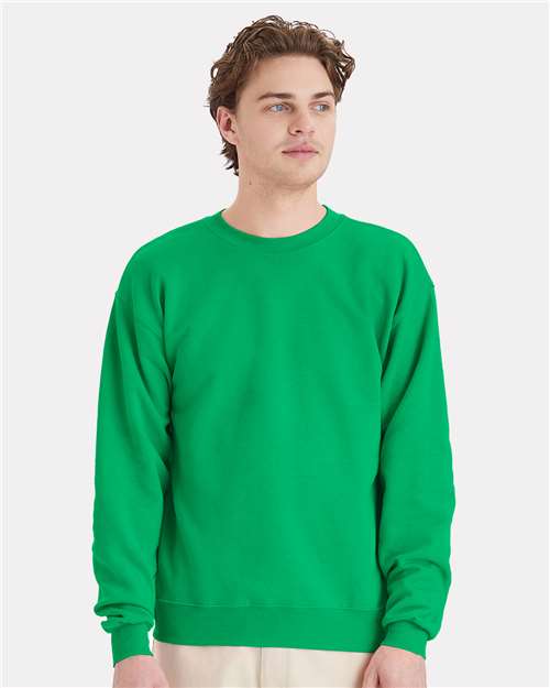 Custom Embroidered - Hanes - Unisex EcoSmart® Crewneck Sweatshirt - Kelly Green - P160