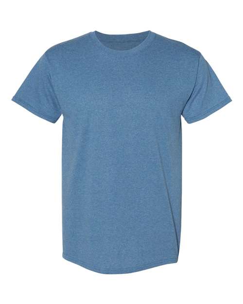 Custom Embroidered - Hanes - Ecosmart™ T-Shirt - Heather Blue - 5170