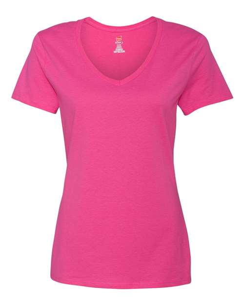 Custom Embroidered - Hanes - Women's Perfect-T V-Neck T-Shirt - S04V