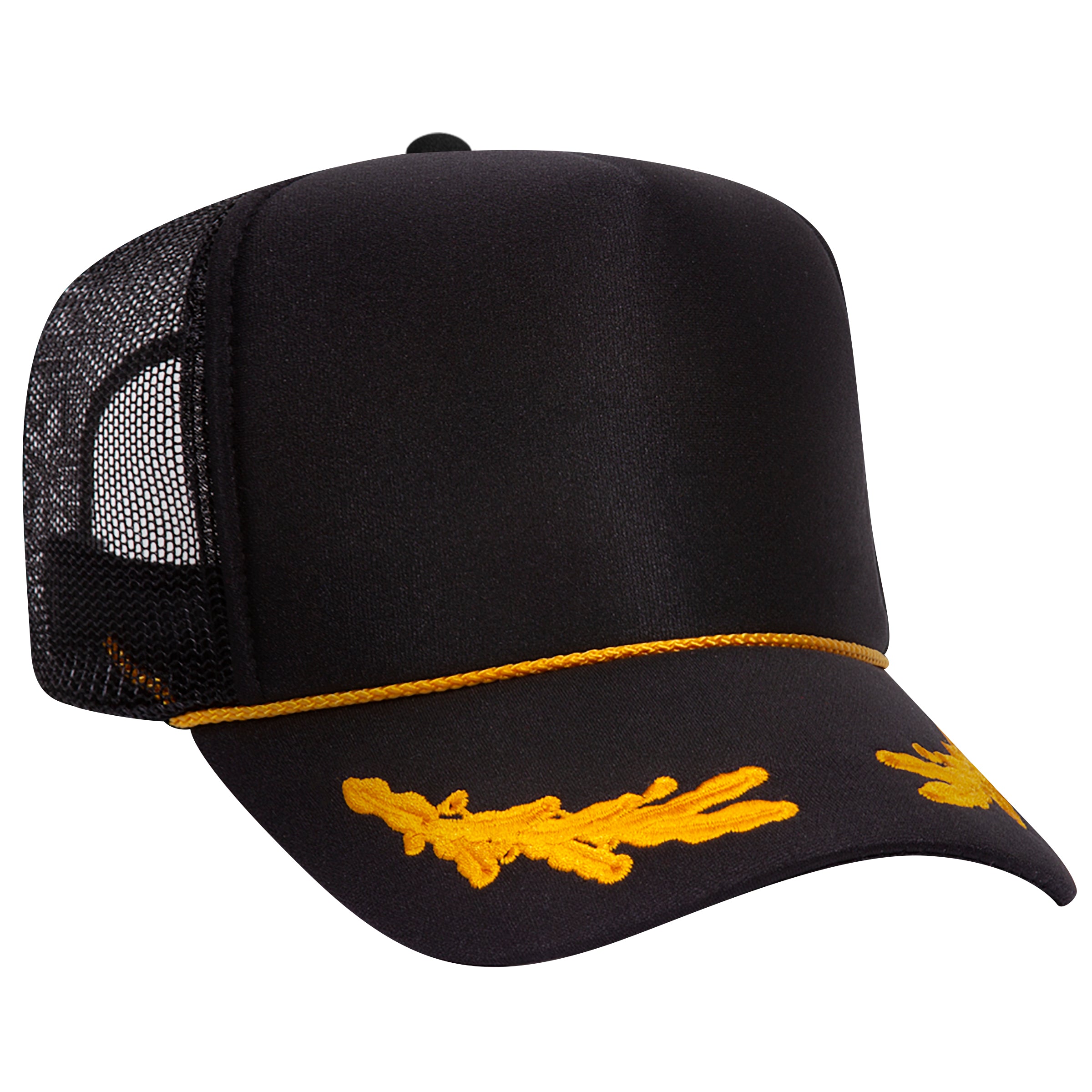 Custom Embroidered or DTF Printed - OTTO CAP® 5 Panel High Crown Mesh Back Trucker Hat