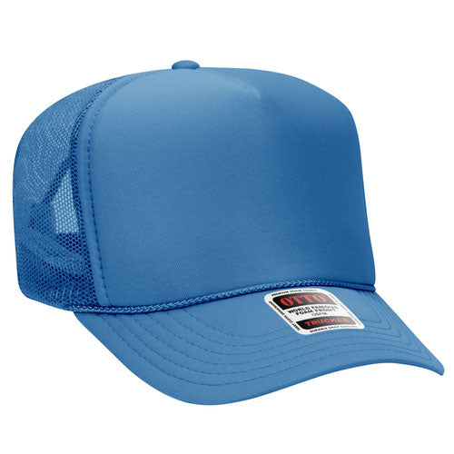 Custom Embroidered Trucker Hat with Mesh Back - Includes one 4in W x 2.25in H Embroidery