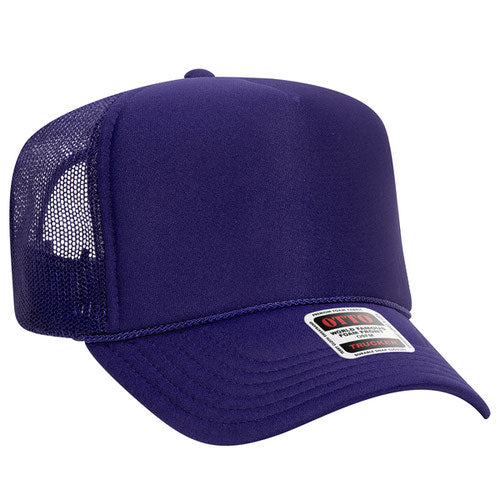 Custom Embroidered Trucker Hat with Mesh Back - Includes one 4in W x 2.25in H Embroidery