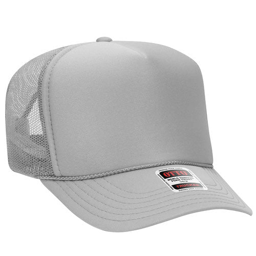 Custom Embroidered Trucker Hat with Mesh Back - Includes one 4in W x 2.25in H Embroidery