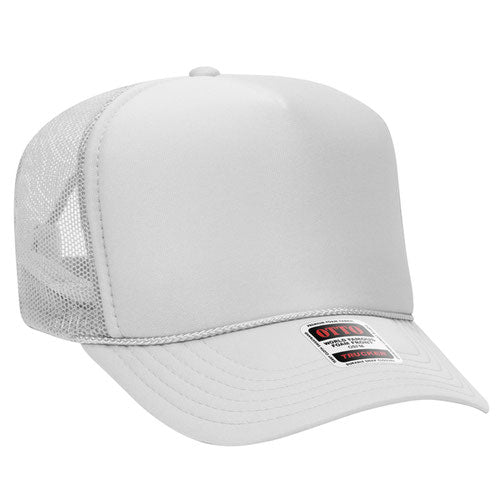 Custom Embroidered Trucker Hat with Mesh Back - Includes one 4in W x 2.25in H Embroidery