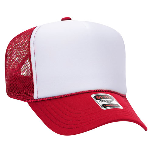 Custom Embroidered Trucker Hat with Mesh Back - Includes one 4in W x 2.25in H Embroidery