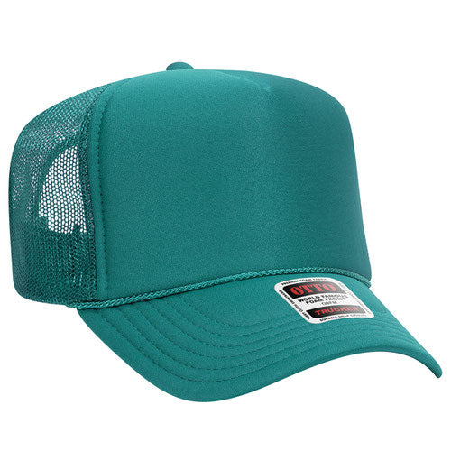 Custom Embroidered Trucker Hat with Mesh Back - Includes one 4in W x 2.25in H Embroidery