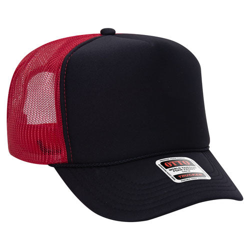 Custom Embroidered Trucker Hat with Mesh Back - Includes one 4in W x 2.25in H Embroidery