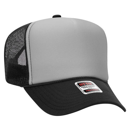 Custom Embroidered Trucker Hat with Mesh Back - Includes one 4in W x 2.25in H Embroidery