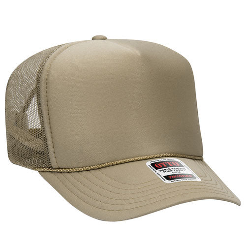 Custom Embroidered Trucker Hat with Mesh Back - Includes one 4in W x 2.25in H Embroidery