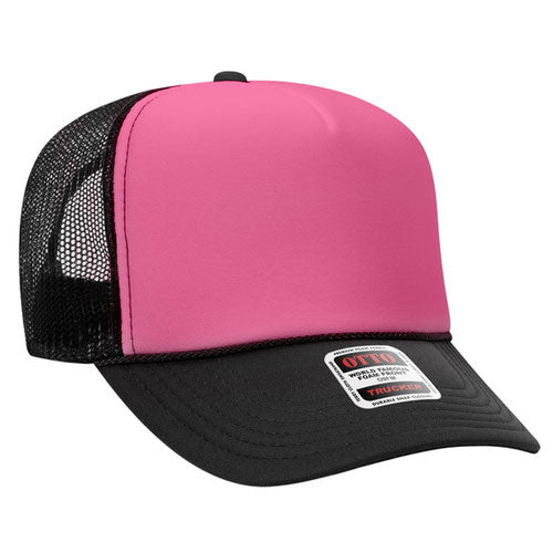 Custom Embroidered Trucker Hat with Mesh Back - Includes one 4in W x 2.25in H Embroidery