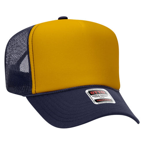 Custom Embroidered Trucker Hat with Mesh Back - Includes one 4in W x 2.25in H Embroidery