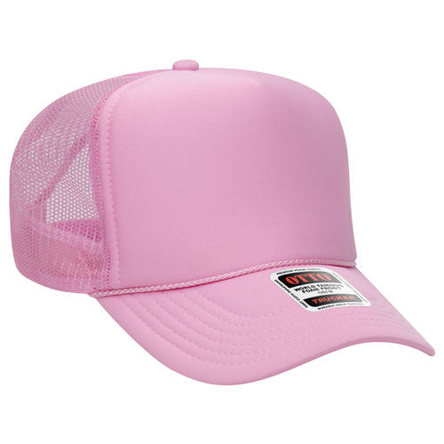 Custom Embroidered Trucker Hat with Mesh Back - Includes one 4in W x 2.25in H Embroidery