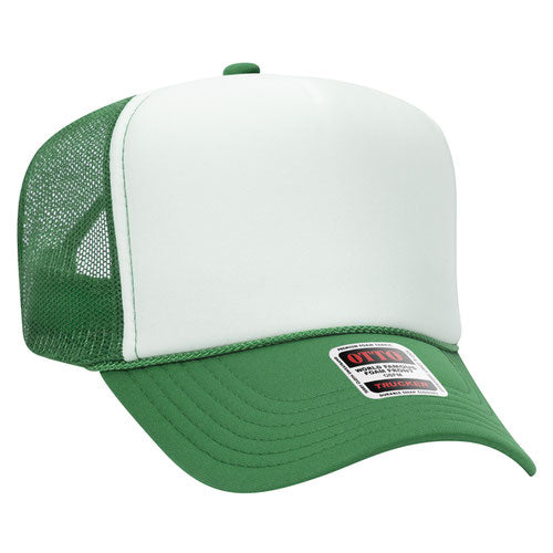 Custom Embroidered Trucker Hat with Mesh Back - Includes one 4in W x 2.25in H Embroidery