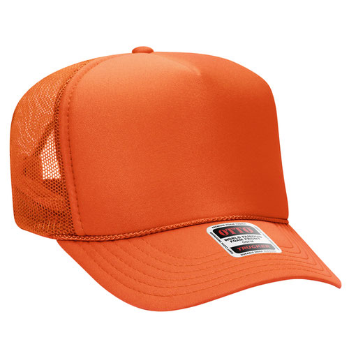 Custom Embroidered Trucker Hat with Mesh Back - Includes one 4in W x 2.25in H Embroidery