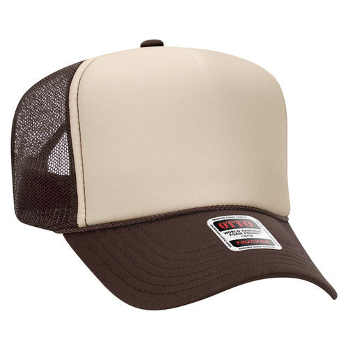 Custom Embroidered Trucker Hat with Mesh Back - Includes one 4in W x 2.25in H Embroidery