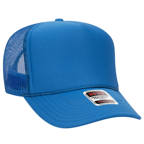 Custom Embroidered Trucker Hat with Mesh Back - Includes one 4in W x 2.25in H Embroidery