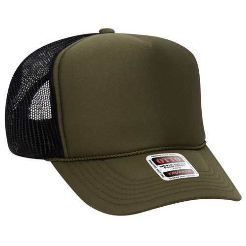 Custom Embroidered Trucker Hat with Mesh Back - Includes one 4in W x 2.25in H Embroidery