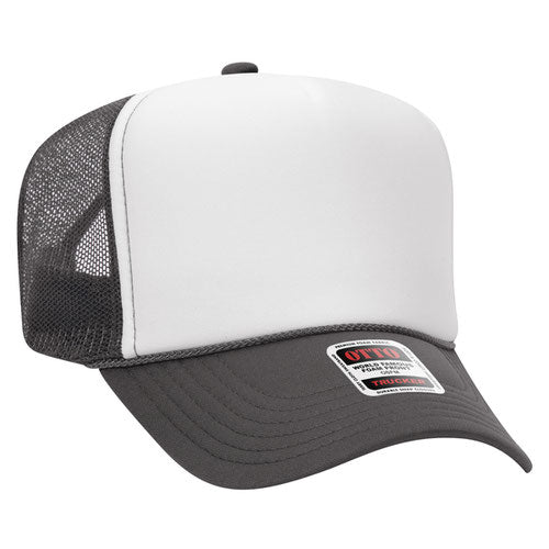 Custom Embroidered Trucker Hat with Mesh Back - Includes one 4in W x 2.25in H Embroidery