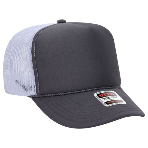 Custom Embroidered Trucker Hat with Mesh Back - Includes one 4in W x 2.25in H Embroidery