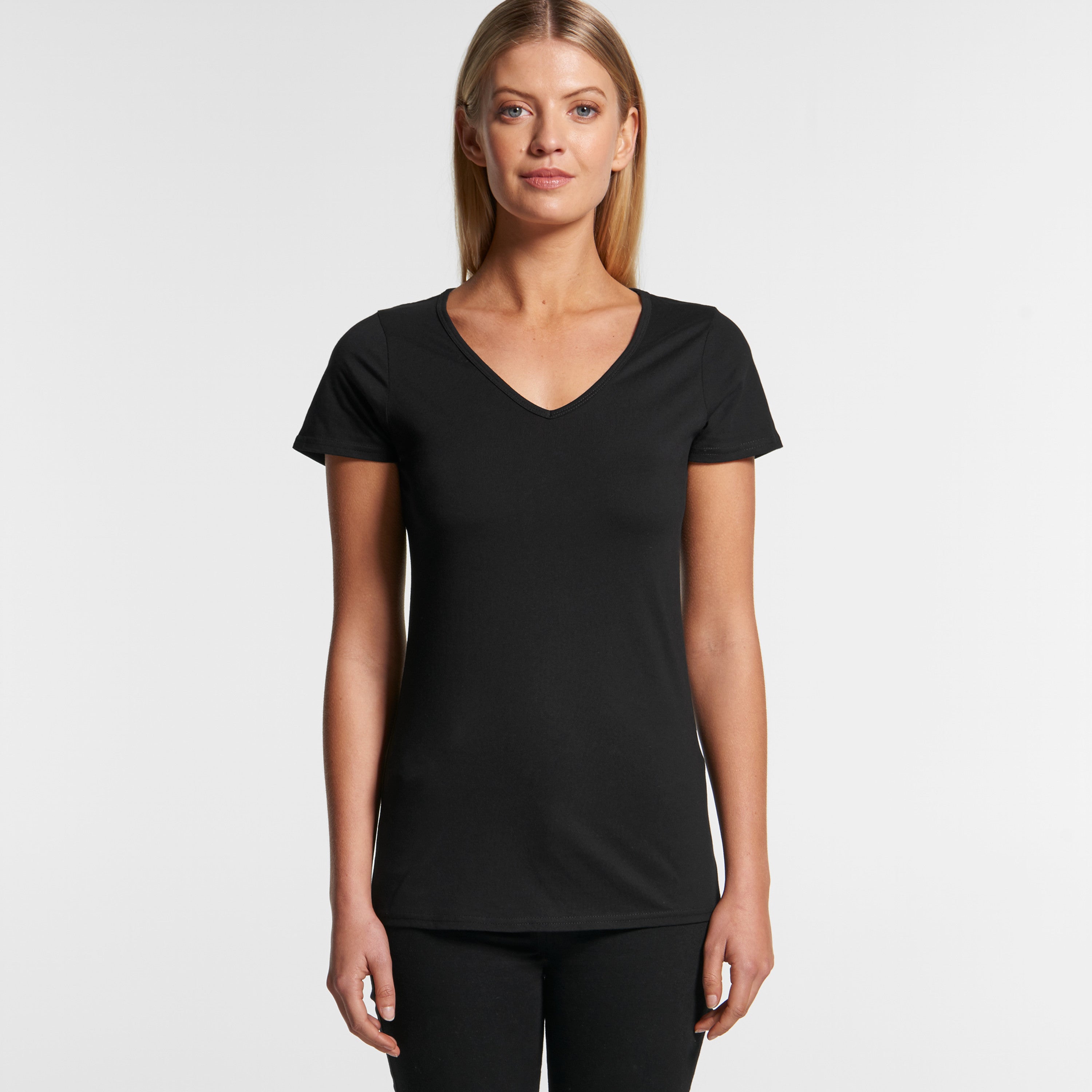WO'S BEVEL VNECK TEE - 4010