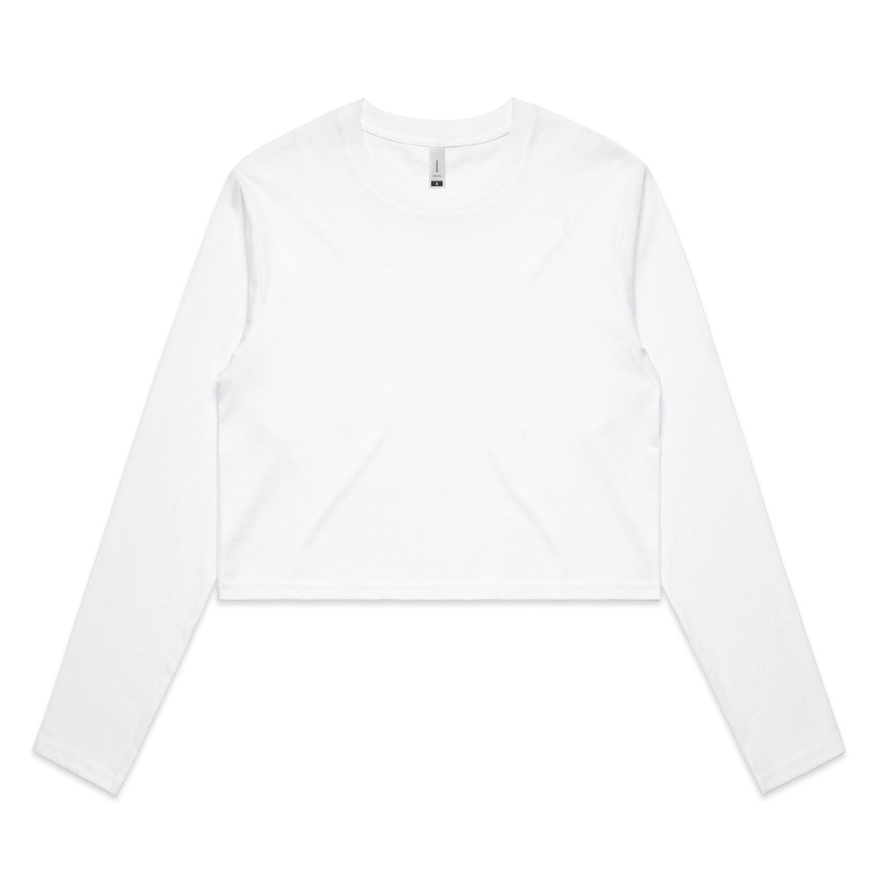 Custom Embroidered or DTF Printed - Wo's Crop L/S Tee | 4058