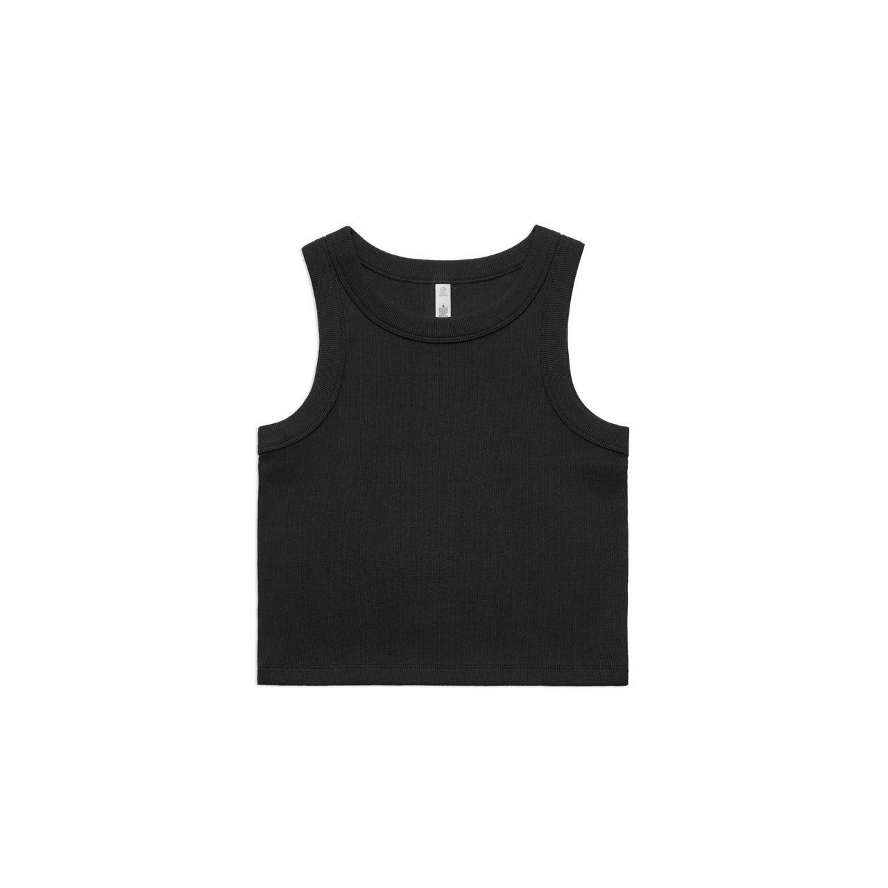 Custom Embroidered or DTF Printed - Wo's Organic Rib Crop Tank | 4064G