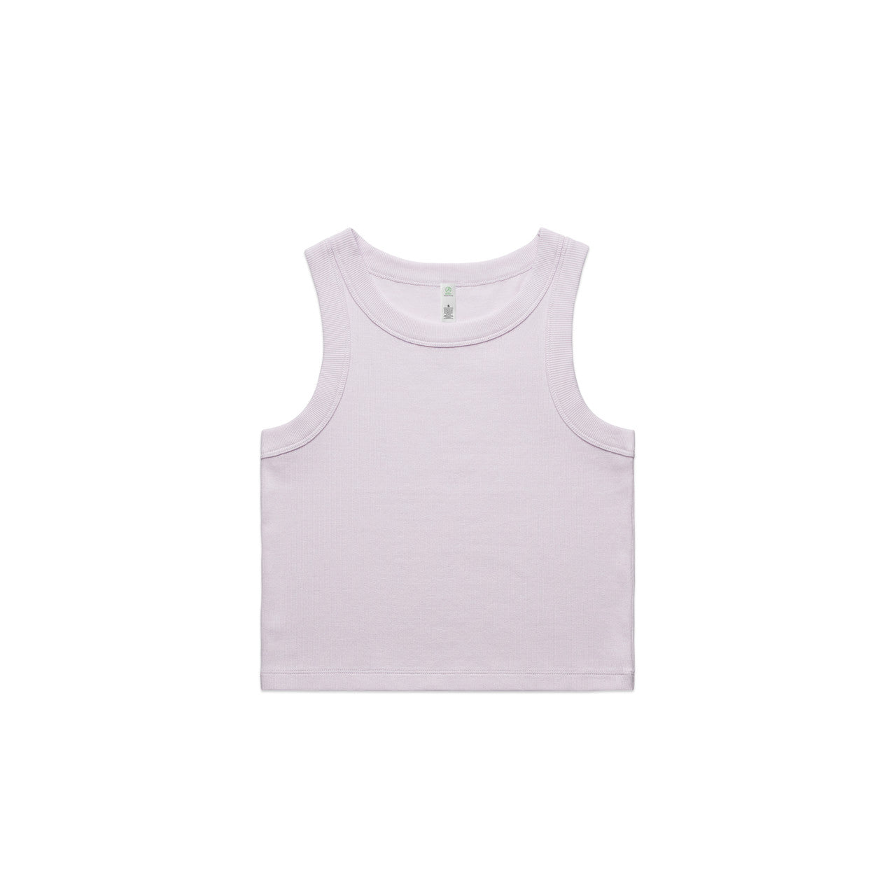 Custom Embroidered or DTF Printed - Wo's Organic Rib Crop Tank | 4064G