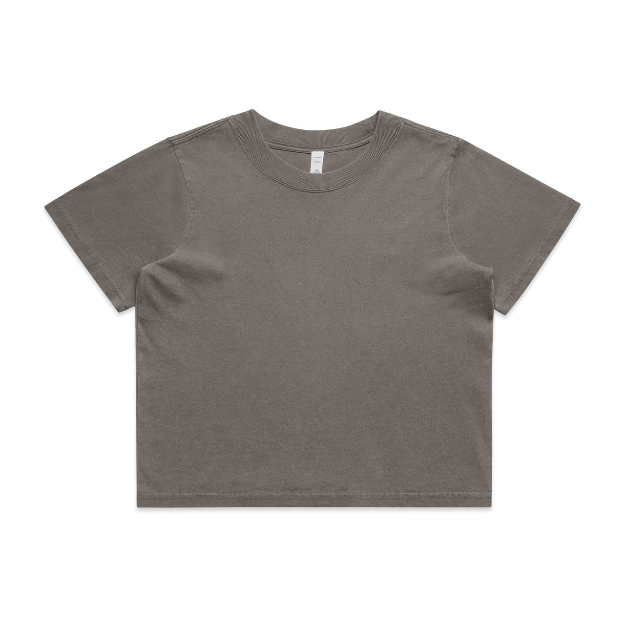 Custom Embroidered or DTF Printed - Wo's Heavy Faded Crop Tee | 4089