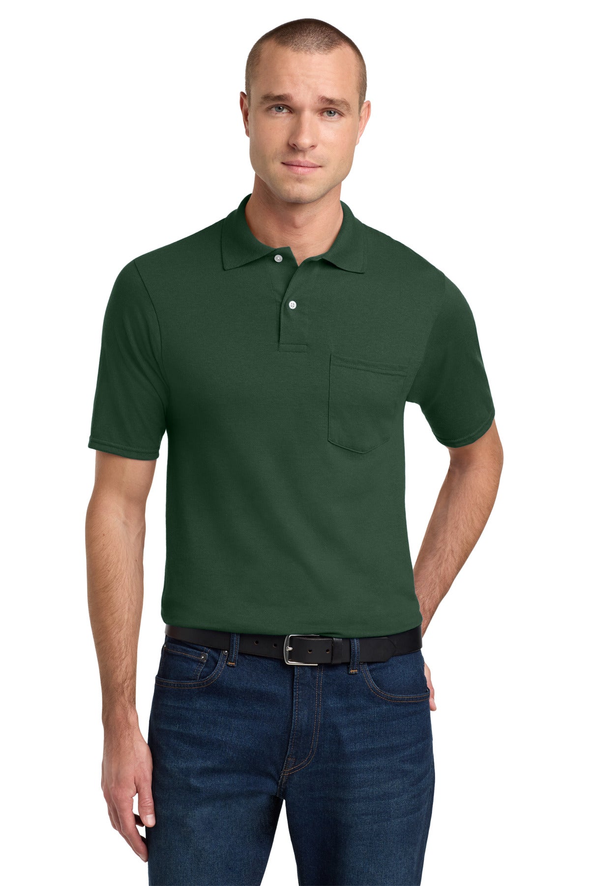 Custom Embroidery or DTF Print - Jerzees ® Dri-Power ® Pocket Sport Shirt. 436MP