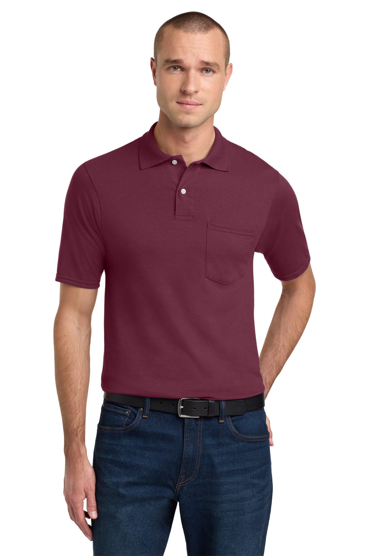 Custom Embroidery or DTF Print - Jerzees ® Dri-Power ® Pocket Sport Shirt. 436MP