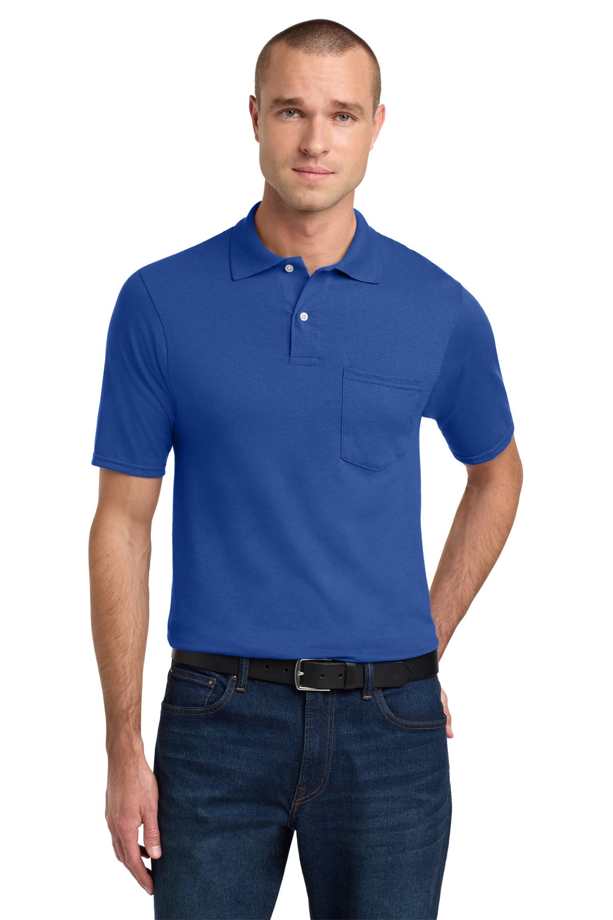 Custom Embroidery or DTF Print - Jerzees ® Dri-Power ® Pocket Sport Shirt. 436MP