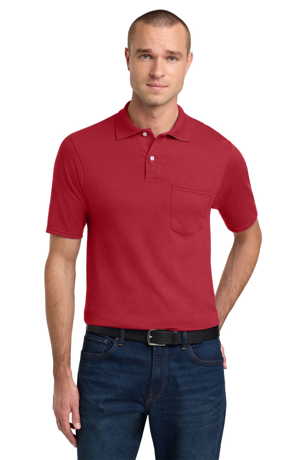 Custom Embroidery or DTF Print - Jerzees ® Dri-Power ® Pocket Sport Shirt. 436MP