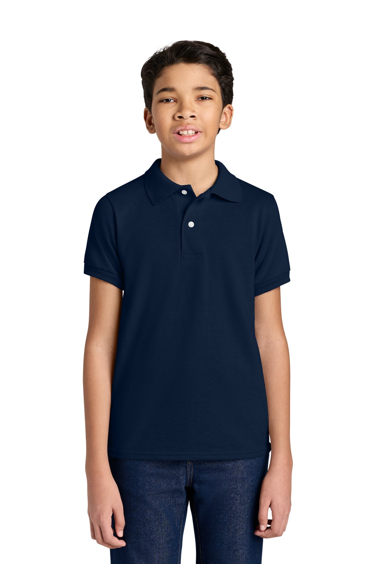 Custom Embroidery or DTF Print - Jerzees ® Youth Dri-Power ® Sport Shirt 437B