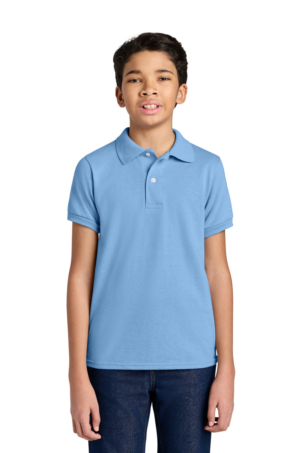 Custom Embroidery or DTF Print - Jerzees ® Youth Dri-Power ® Sport Shirt 437B